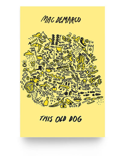 8.99 Mac Demarco This Old Dog Poster - coreprints coreprints Mac Demarco This Old Dog Poster 